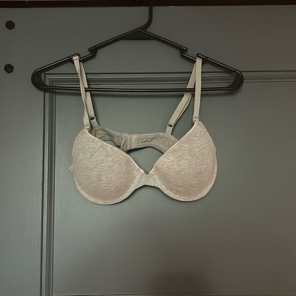 Gray, push up bra, fruit of the loom